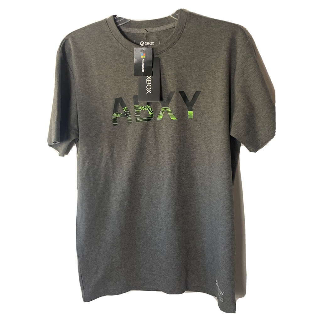 XBOX Meta Threads Microsoft Xbox ABXY Tee Size M Gray Crew Neck New Gamer